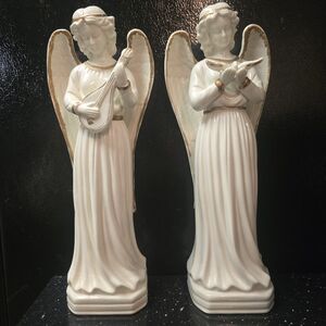 Elegant White Angel Figurines Set
